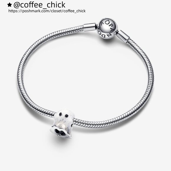 Pandora Glow-in-the-dark Boo Ghost Charm - Picture 3 of 5